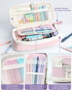 Four Candies 36PCS Aesthetic School Supplies, Mechanical Pencils 0.5mm, 0.7mm, 0.9mm & 2.0mm with 624PCS Lead Refills, Cute Mechanical Pencils for Writing, Drawing & Drafting (Pink) - Image 5