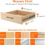 Lifewit 14 Pack Drawer Dividers for Clothes, 10.9-16" Adjustable Drawer Organizers, 4" High Plastic Expandable Drawer Separators in Bedroom/Office/Bathroom/Kitchen Storage, White - Image 3