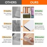 Lifewit 14 Pack Drawer Dividers for Clothes, 10.9-16" Adjustable Drawer Organizers, 4" High Plastic Expandable Drawer Separators in Bedroom/Office/Bathroom/Kitchen Storage, White - Image 5