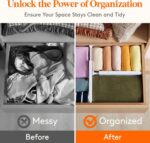 Lifewit 14 Pack Drawer Dividers for Clothes, 10.9-16" Adjustable Drawer Organizers, 4" High Plastic Expandable Drawer Separators in Bedroom/Office/Bathroom/Kitchen Storage, White - Image 10