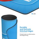 Mouse Pad Happy Fathers Day Hearts Blue Mouse Pads for Desk Non-Slip Rubber Base Square Gaming Mousepad Mat for Computer Home Office - Image 4