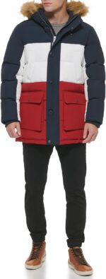 Tommy Hilfiger Men's Arctic Cloth Full Length Quilted Snorkel Jacket - Image 7