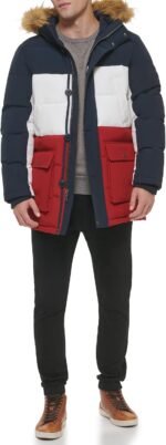 Tommy Hilfiger Men's Arctic Cloth Full Length Quilted Snorkel Jacket - Image 8