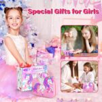 Kids Nail Polish Set for Girls Toys, Washable Quick-Dry Toddler Nail Art Kit with Air Cooling Dryer and Cosmetic Case, Christmas or Birthday Gifts for Girls Ages 3 4 5 6 7 9 10 11 12-Pink - Image 9