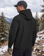 FREE SOLDIER Men's Waterproof Softshell Jacket Fleece Lined Outdoor Jacket Tactical Military Hoodie Windbreaker - Image 3