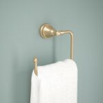 Delta Mylan (1-Pack) Hand Towel Holder Champagne Bronze Towel Racks for Bathroom Wall Square Towel Ring Holder for Bath Towel Hanger for Kitchen, Bathroom Accessories MYN46-CZ - Image 3