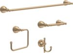 Delta Mylan (1-Pack) Hand Towel Holder Champagne Bronze Towel Racks for Bathroom Wall Square Towel Ring Holder for Bath Towel Hanger for Kitchen, Bathroom Accessories MYN46-CZ - Image 5