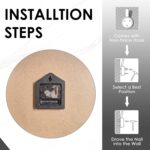 Britimes Round Wall Clock Silent Non-Ticking Battery Operated Clock 10 Inch, Summer Lemon Home Decor for Living Room, Kitchen, Bedroom, and Office - Image 7