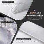 Feather Down Comforter Queen Size Duvet Insert, Light Weight True Baffle-Box Noiseless Bedding Comforters, Soft Hotel Collection Bed Comforter, Medium Warmth - White, 90 X 90 in. - Image 6