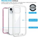 Puxicu Acrylic 2 in 1 for iPhone 15 Case，Anti-Yellowing, Military-Grade Protection, Drop Shockproof Slim Phone Cover for iPhone 15 6.1", Light Pink - Image 5