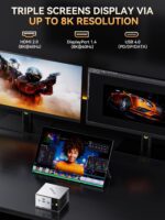 GMKtec Mini PC AMD Ryzen 5 PRO 6650H (Turbo 4.50GHz) 16GB DDR5 1TB NVME SSD Dual NIC LAN 2.5GbE Oculink, USB4, HDMI, USB-C Desktop Computer M8 - Image 7