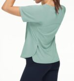 THE GYM PEOPLE Women's Short Sleeve Workout Shirts Breathable Yoga T-Shirts with Side Slits Athletic Tee Tops - Image 3