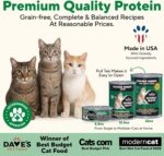 Dave's Pet Food Grain Free Wet Canned Cat Food Pate(Chicken), Made in USA Naturally Healthy, Wheat & Gluten-Free, 12.5 oz Cans (12 Pack) - Image 3