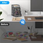 EasyPAG Mesh Desk Organizer with 3 Drawer Office Desktop Organizers and Accessories Stationery Caddy for Office, Home, Students, Black - Image 5