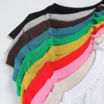 GEMBERA Womens' Stretchy V Neck Short Sleeve Form Fitted Casual Basic Top T-Shirts - Image 6