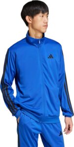 adidas mens Essentials Warm-up 3-stripes Track Top - Image 3