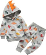 Toddler Infant Baby Boy Clothes Animal Style Long Sleeve Hoodie Tops Sweatsuit Pants Outfit Set - Image 3