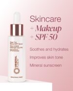 Mineral Fusion Sheer Tint SPF Face Serum (Light) - Tinted Broad Spectrum SPF 50 Mineral Zinc Oxide Sunscreen - Sheer Coverage Makeup, Lightweight & Dewy Finish - With Niacinamide, Aloe Vera - 1 Fl Oz - Image 6