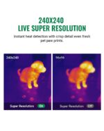 HP96 Thermal Imaging Camera,3.5" Touch Screen Thermal Camera with Visual Camera, Intelligent Scene Detection, 240 x 240 Super Resolution, 96 x 96 IR Resolution, 25 Hz Video Recording, -4°F to 662°F - Image 7