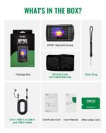 HP96 Thermal Imaging Camera,3.5" Touch Screen Thermal Camera with Visual Camera, Intelligent Scene Detection, 240 x 240 Super Resolution, 96 x 96 IR Resolution, 25 Hz Video Recording, -4°F to 662°F - Image 9