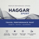 Haggar Mens Sport Travel Performance Athletic Fit Flat Front Stretch Casual Pant - Image 6