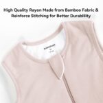 BubblePanda Rayon Made From Bamboo Toddler Sleep Sack with Feet 6-12 Months 2.5 Tog Winter Ultra Soft Warm Baby Sleep Bag Walker Quilted Thick Wearable Blanket with Legs 2-Way Zipper - Image 7