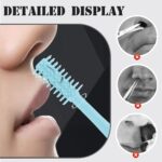 Nasal Hair Cutter, Double Sided Nose Hair Trimmer for Men Women, 360° Rotating Portable Manual Nose Hair Remover, Hairs Knife Noses with Ear Digger Travel Essentials (Beige, 3 PCS) - Image 4
