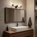 Kichler Winslow 21.5” Vanity Light in Black with Clear Seeded Glass, 3-Light Modern Bathroom Lighting Fixture, 45886BK - Image 10