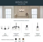 Kichler Winslow 21.5” Vanity Light in Black with Clear Seeded Glass, 3-Light Modern Bathroom Lighting Fixture, 45886BK - Image 12