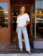 MEROKEETY Women's Off The Shoulder Short Sleeve Tops 2026 Summer Casual Going Out Trendy Y2k T Shirts - Image 8