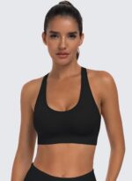 3-Pack Criss-Cross Strappy Sports Bras for Women - Padded High Impact Seamless Yoga Exercise Athletic Bra - Image 4