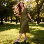 TETSUO Women Sandals Walking Flats Summer Beach Sandals Arch Support Casual Dressy Shoes for Women Elastic Ankle Strap Jeweled Bohemian Shoes - Image 4