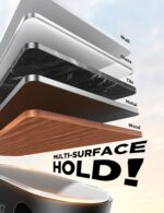 Magnetic Cable Clips - Chfeila 4Pack [Dual Slot] [360°Rotating & Twist-Lock] Cord Management, Adhesive Phone Charging Keeper, Wire Organizer Holder for Nightstand, Home Office Desk Accessories Decor - Image 8