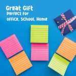 Lined Sticky Notes 3x3 Inch (24-Pack) – 2400 Sheets,100 Sheets per pad, Super Adhesive Ruled Sticky Note Pads in 8 Vibrant Colors for Office, School & Home Use - Image 5