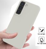 Liquid Silicone Case for Samsung Galaxy S23 5G SM-S911U/S911W, Slim Shockproof, Cream Stone - Image 6