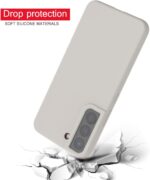 Liquid Silicone Case for Samsung Galaxy S23 5G SM-S911U/S911W, Slim Shockproof, Cream Stone - Image 7