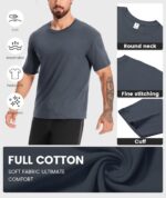 Little Beauty 5 Pack Men's T-Shirts Crew Neck Short Sleeve Cotton Tee Casual Summer Tops - Image 5