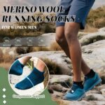 Merino Wool Ankle Hiking Socks For Men & Women No Show Running Athletic Support Thick Cushioned Breathable Socks 6 Pairs - Image 5