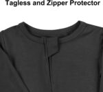 Aablexema Baby Footless Pajamas Zipper with Mitten, Rayon from Bamboo, Infant Long Sleeve Romper Pjs - Image 6