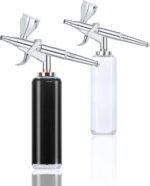 High air Flow Airbrush Kit,Portable Airbrush Compressor, Rechargeable Cordless Airbrush, Mini Air Brush, Handheld Airbrush Gun for Barber, Model Painting, Nail Art, Makeup, Tattoo - Image 4