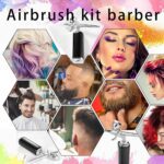 High air Flow Airbrush Kit,Portable Airbrush Compressor, Rechargeable Cordless Airbrush, Mini Air Brush, Handheld Airbrush Gun for Barber, Model Painting, Nail Art, Makeup, Tattoo - Image 8