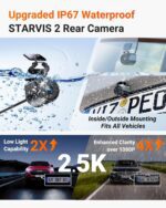 Vantrue N4 Pro S 4K 3 Channel Dash Cam w/Triple STARVIS 2, 4K+1080P+2.5K Front Inside Rear Dash Camera, 4+2.5K Dual Channel, HDR IR Night Vision, Voice Control, Parking Mode, GPS, Wi-Fi, Support 1TB - Image 4