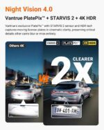 Vantrue N4 Pro S 4K 3 Channel Dash Cam w/Triple STARVIS 2, 4K+1080P+2.5K Front Inside Rear Dash Camera, 4+2.5K Dual Channel, HDR IR Night Vision, Voice Control, Parking Mode, GPS, Wi-Fi, Support 1TB - Image 5