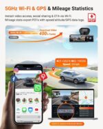 Vantrue N4 Pro S 4K 3 Channel Dash Cam w/Triple STARVIS 2, 4K+1080P+2.5K Front Inside Rear Dash Camera, 4+2.5K Dual Channel, HDR IR Night Vision, Voice Control, Parking Mode, GPS, Wi-Fi, Support 1TB - Image 9