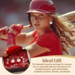 Quelay 8 Pairs Sports Earrings for Women Jewelry Gifts for Sport Lovers Mom Ladies Game Day Accessories - Image 5