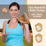 Quelay 8 Pairs Sports Earrings for Women Jewelry Gifts for Sport Lovers Mom Ladies Game Day Accessories - Image 7