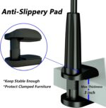 MAGIPEA Cell Phone Clip Bed Stand Holder, with Grip Flexible Long Arm Gooseneck Bracket Mount Clamp for Desk, Compatible with iPhone 17/16 Pro Max, 15, 14 or Other 3.5-7" Devices (Black) - Image 6