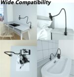 MAGIPEA Cell Phone Clip Bed Stand Holder, with Grip Flexible Long Arm Gooseneck Bracket Mount Clamp for Desk, Compatible with iPhone 17/16 Pro Max, 15, 14 or Other 3.5-7" Devices (Black) - Image 8