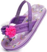 Saidoteto Boys Girls Flip Flops Child Summer Slip-on Thong Sandals Beach Pool Water Shoes(Little/Big Kid) - Image 5