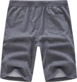 QPNGRP Mens Shorts Casual Drawstring Zipper Pockets Elastic Waist - Image 4